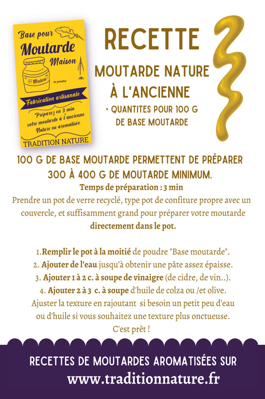 Recette pour préparer votre moutarde maison avec notre mélange de moutarde DIY